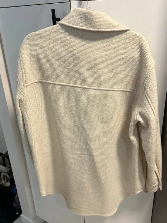 Etro Cream Textured Button-Front Jacket - Picture 4 of 4